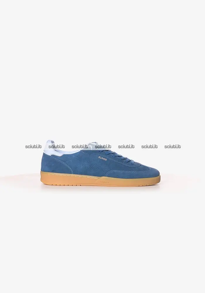 SUN68 Scarpe uomo avio scuro California sun suede
