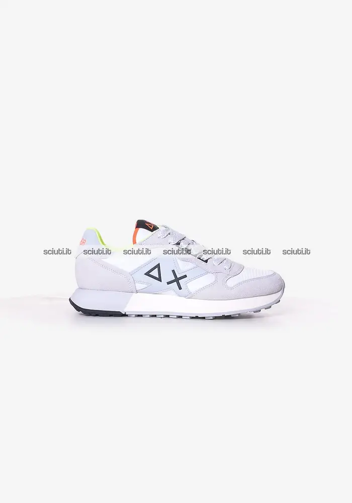 SUN68 Scarpe uomo bianche Jaki 2 0 fluo