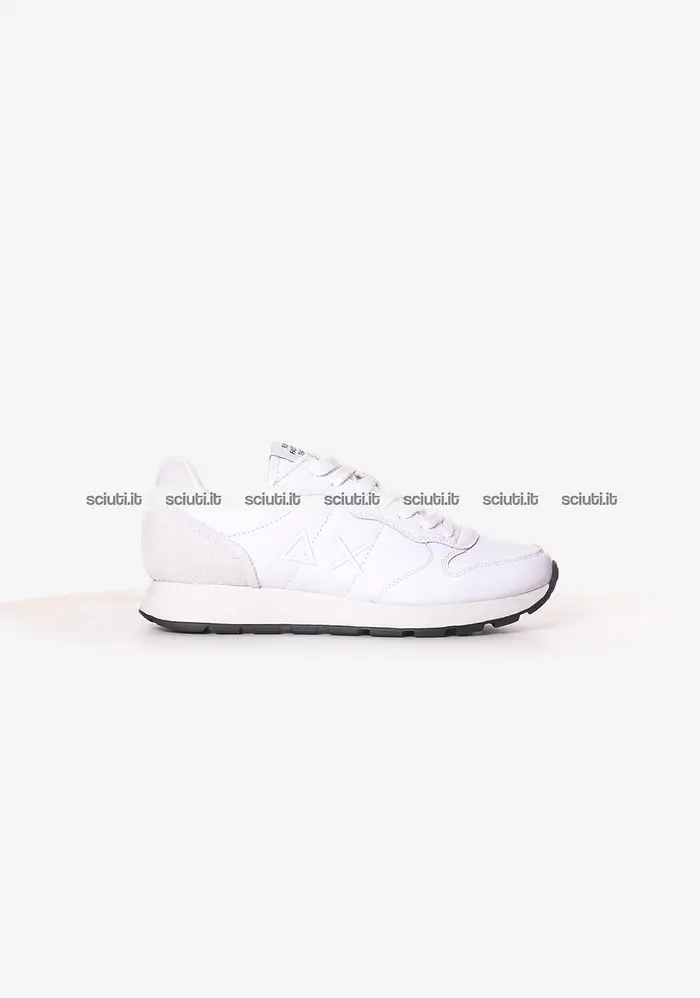 SUN68 Scarpe uomo bianche Tom classic in misto pelle