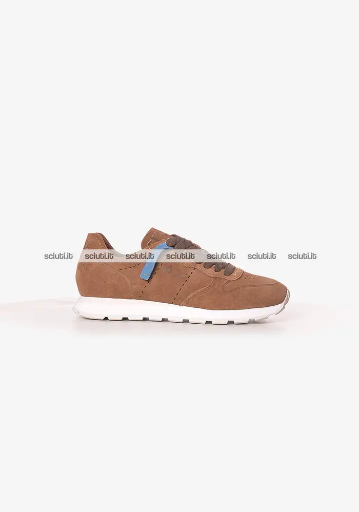 SUN68 Scarpe uomo marroni Tom raw edge