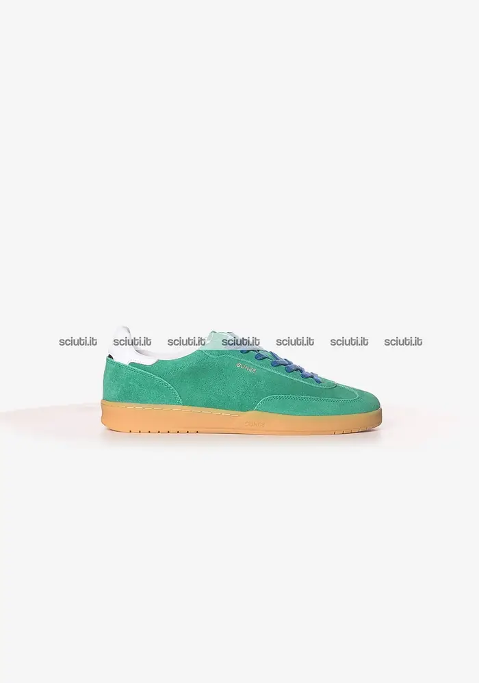 SUN68 Scarpe uomo verdi California sun suede