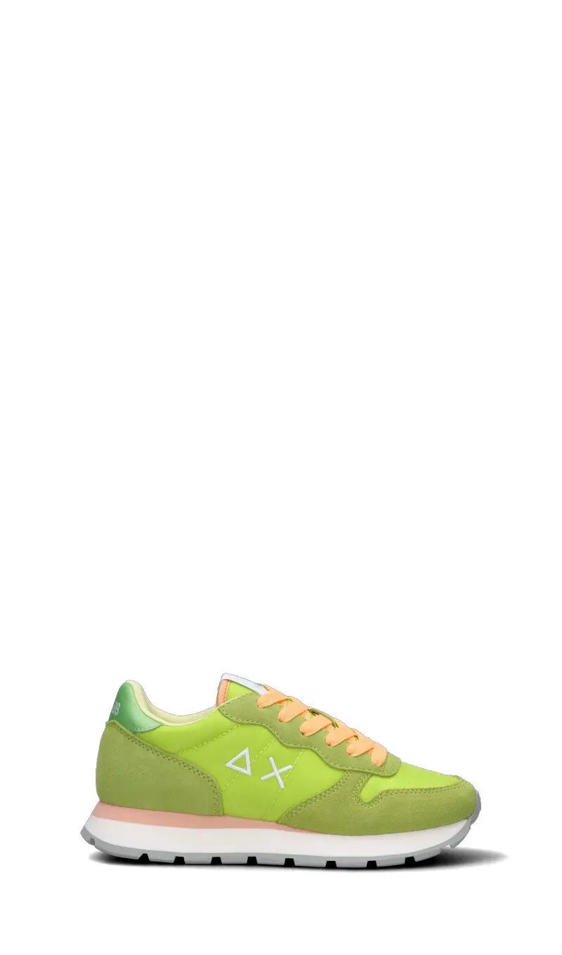 SUN68 Sneaker donna lime in suede Vario