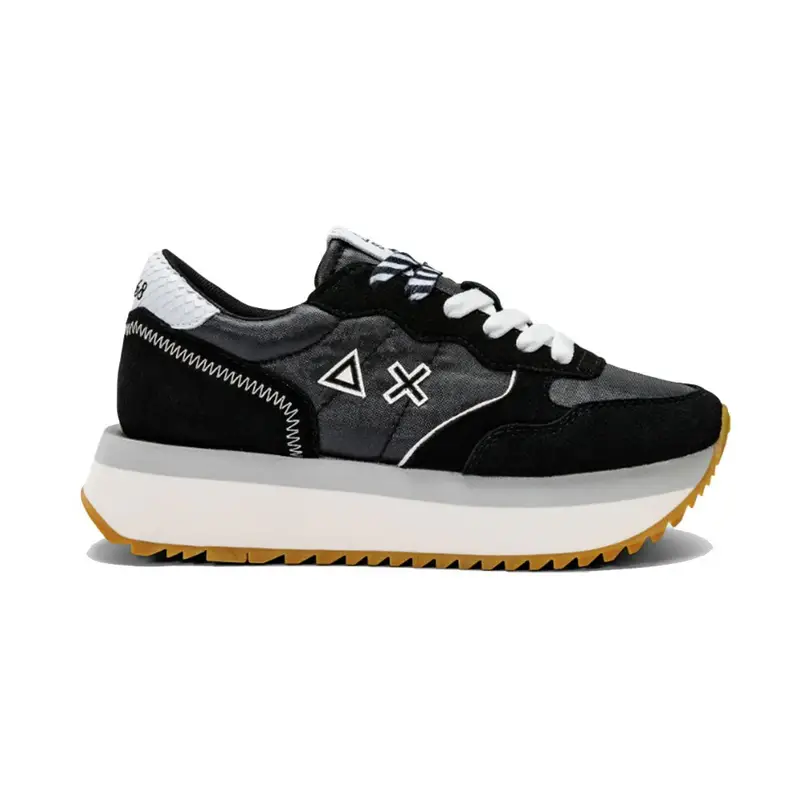 Sun68 Sun 68 Big Bright Nylon Nero Bianco - Sneakers Donna EUR