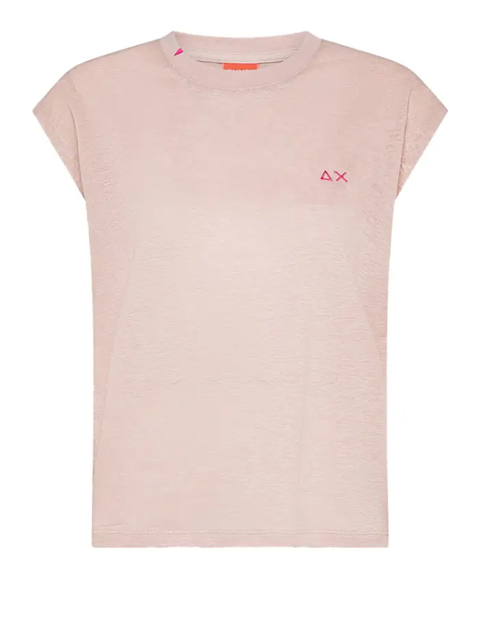 t-shirt sun68 da donna - bianco Rosa