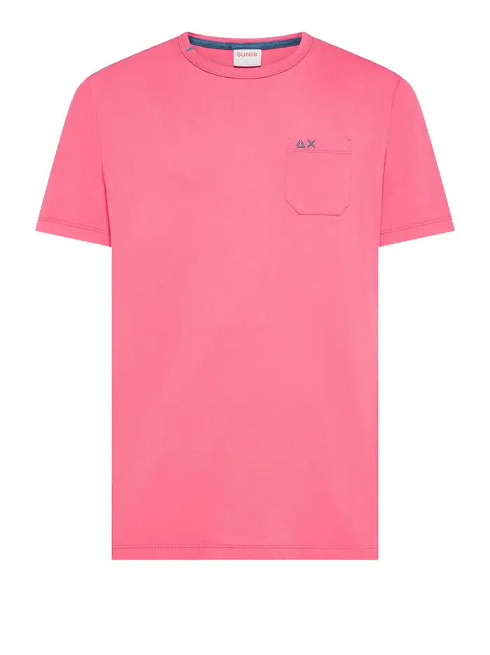 t-shirt sun68 da uomo - fuxia