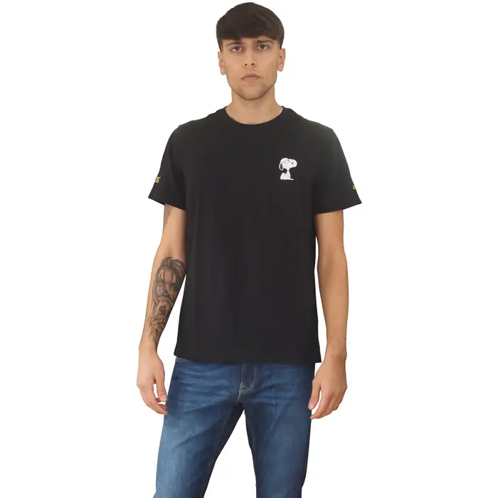 Sun68 T-shirt T-shirt nera Peanuts uomo Multicolore