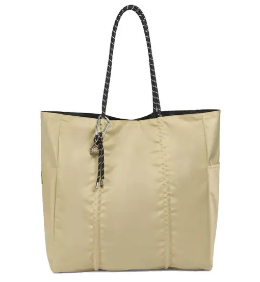Big Ruffled Bag - borsa da spiaggia e tempo libero Beige
