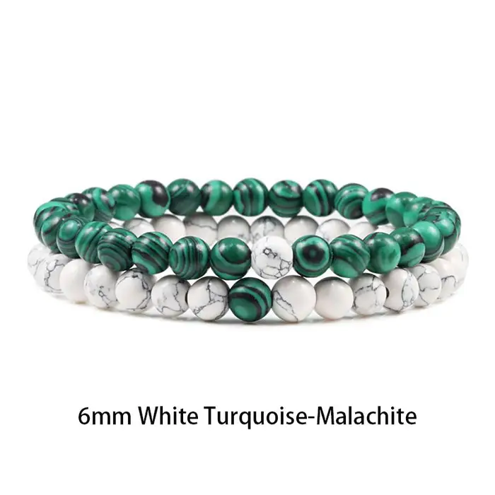 SunFlowers Story Set Bracciale Coppie Distanza Nero Bianco Pietra lavica naturale Occhio di tigre Braccialetti yoga con perline per uomo