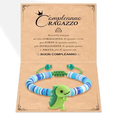 SUNSH Regalo per Figlio, Regalo per Il Ritorno a Scuola, Regalo Di Compleanno, Braccialetto per Figlio, Braccialetto Con