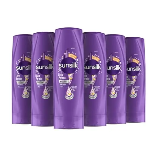 Sunsilk Balsamo Liscio Perfetto, Balsamo per Capelli Lisci a Lungo e Setosi, Formula Active Fusion con Olio di Argan
