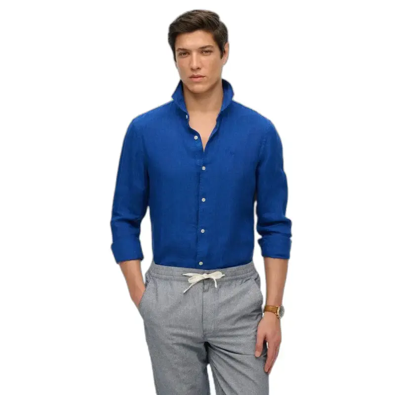 Superdry Camicia ricamata in lino Vacation