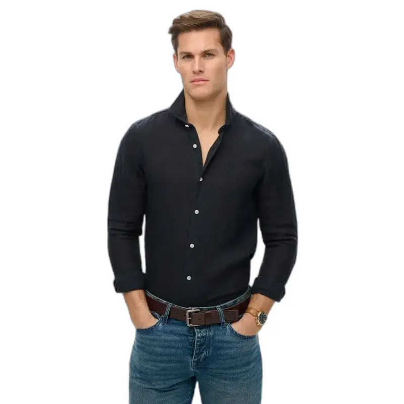Superdry Camicia ricamata in lino Vacation