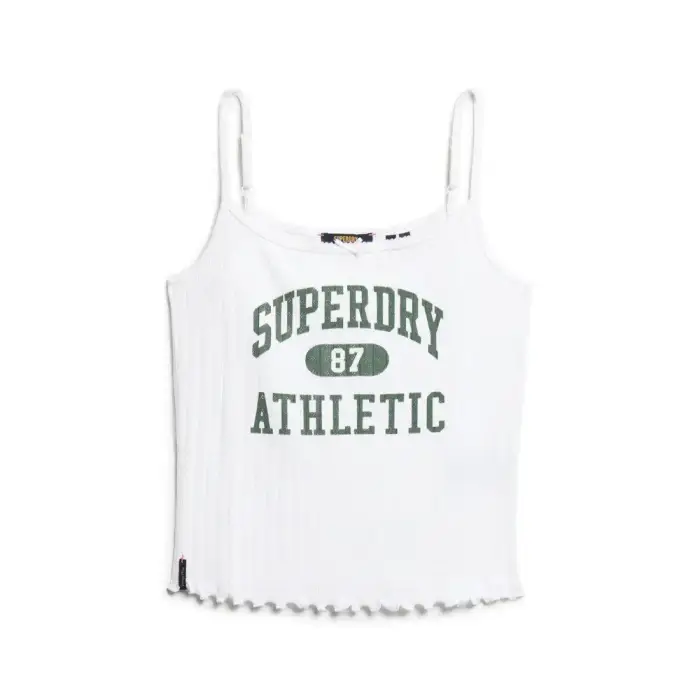 Superdry Canotta in pizzo con motivo donna Athletic