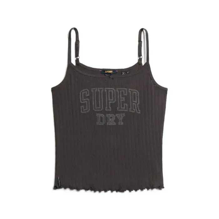 Superdry Canotta in pizzo con motivo donna Athletic