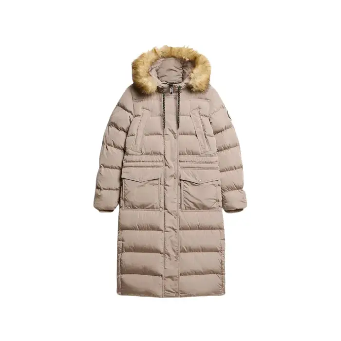 Cappotto lungo in pelliccia sintetica donna Superdry Everest