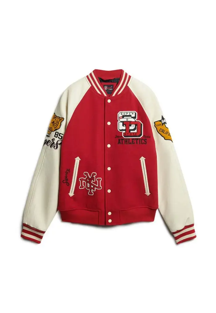 Superdry College Varsity Patched RXG Rosso - XL / Rosso