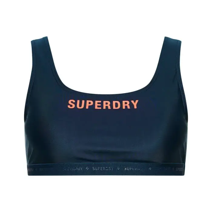 Superdry Crop top per costume da bagno elasticizzato da donna Code Micro