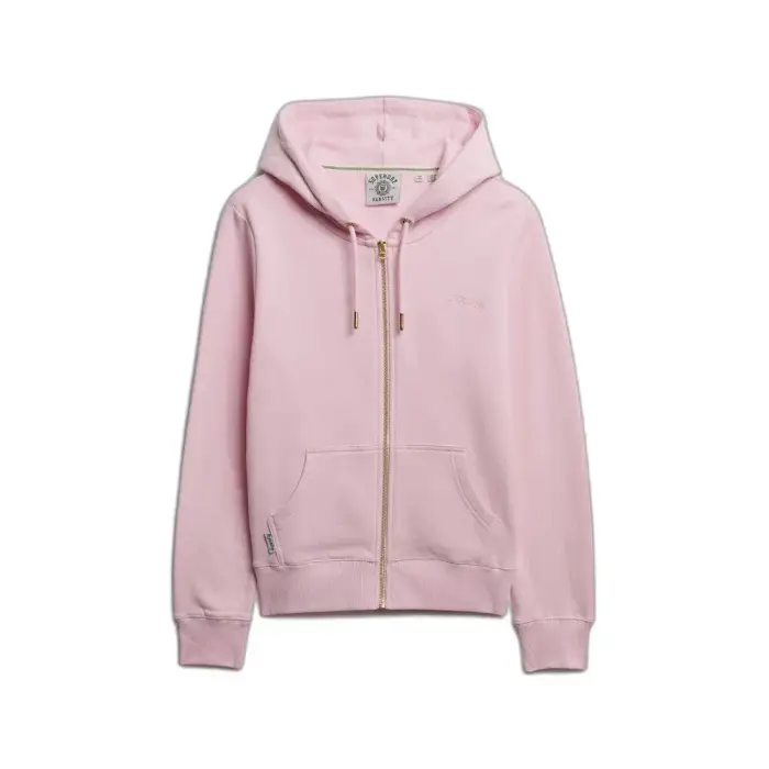 Felpa con cappuccio da donna Superdry Essential Logo Hb Jaune