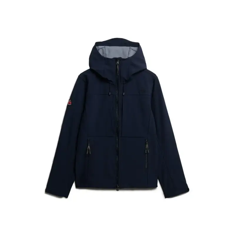 Superdry Felpa con cappuccio Softshell Tech Bleu