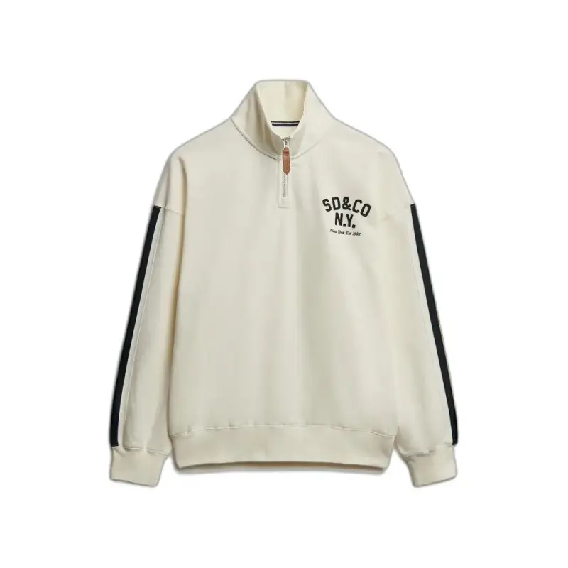 Superdry Felpa girocollo con zip donna Country Club Applique