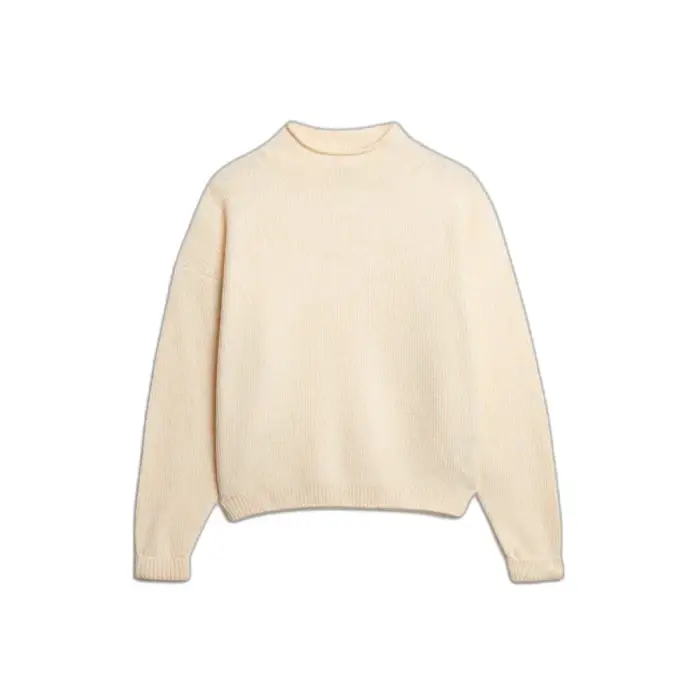 Maglione a collo dolce per donna Superdry Beige