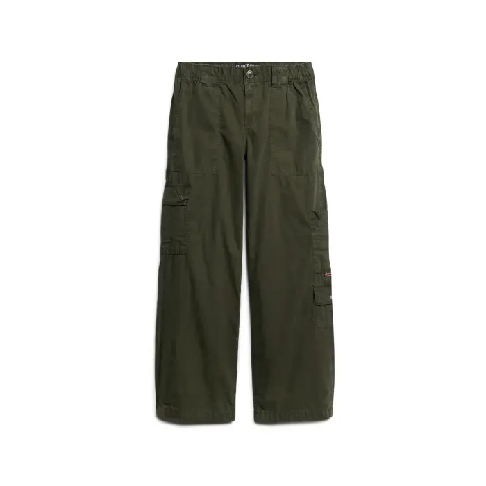 Pantaloni cargo da donna Superdry Vert