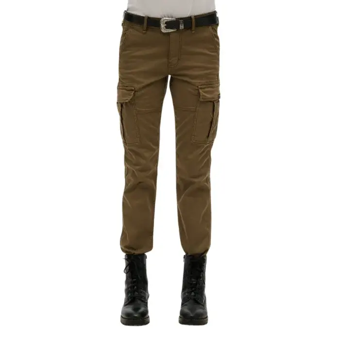 Pantaloni cargo slim a vita media donna Superdry