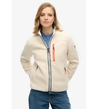 Superdry per donna W2012340A Polare Beige pieno, Casual, Poliestere