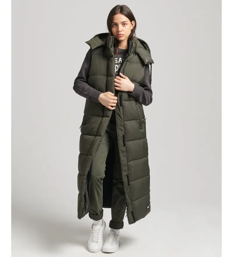 Superdry Gilet Donna Verde 2682253