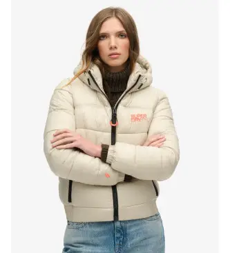 per donna W5011590A Giubbotto imbottito sportivo beige (XL), Casual, Sostenibile, Nylon riciclato