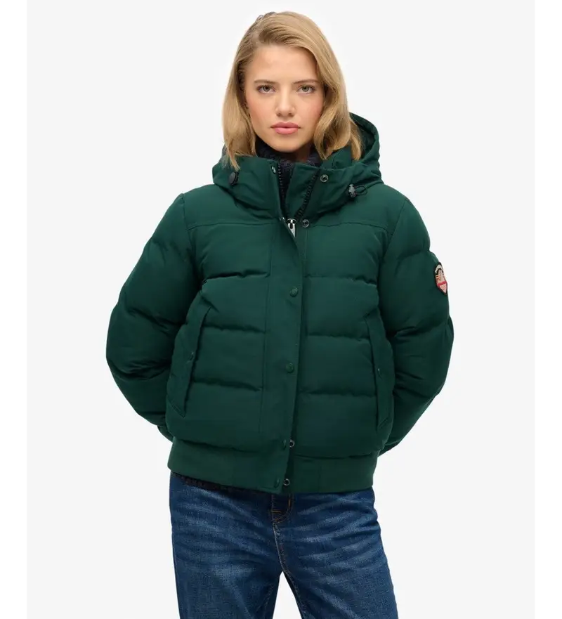 per donna. W5011993A Giubbotto bomber Everest (verde) (M), Casual, Poliestere
