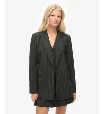 per donna W5012032A Blazer Pinstripe Boyfriend grigia (S), Casual, Grigio, Classico, Poliestere