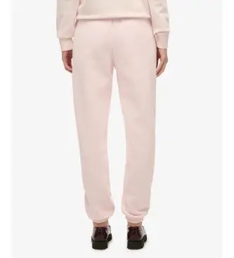 Superdry per donna W7011266A Pantaloni da jogging rosa Essential Logo, Casual, Cotone