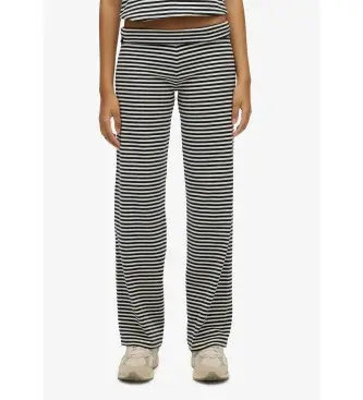per donna W7011309A Pantaloni pieghettati blu navy (XL), Casual, Cotone