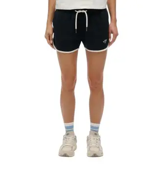 per donna W7110479A Pantaloncini sportivi essenziali in stile retrò blu navy (XXS), Casual, Cotone
