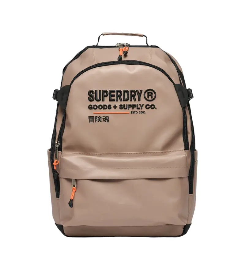 Superdry per donna W9110393A Zaino multiuso in tela beige (OSFA), Casual, Poliestere