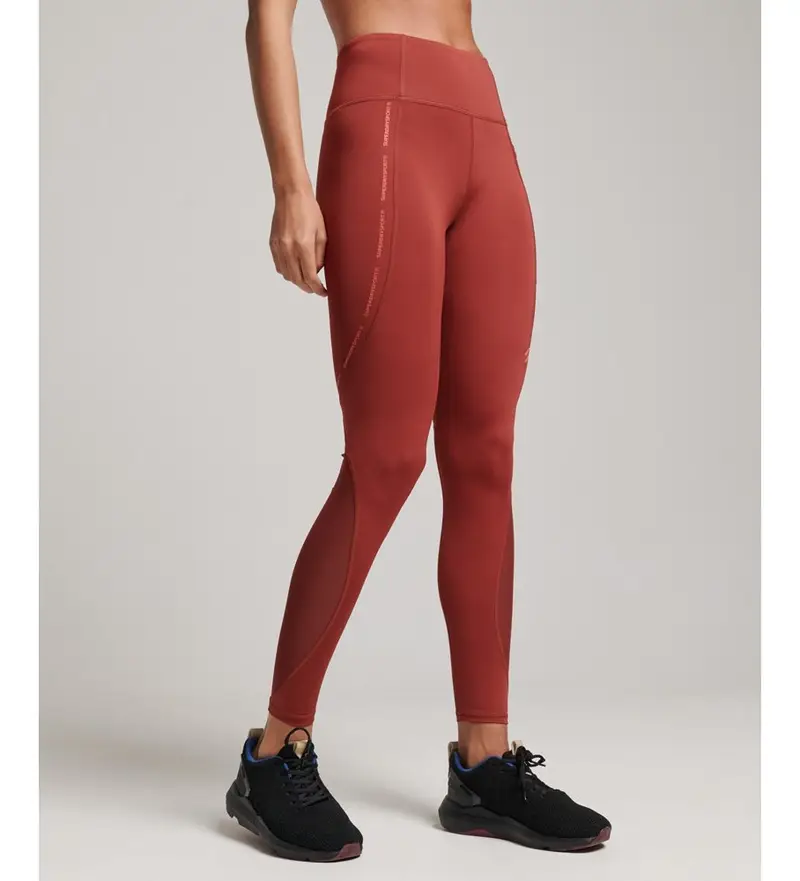 Superdry Leggings Donna Rosso 4057932