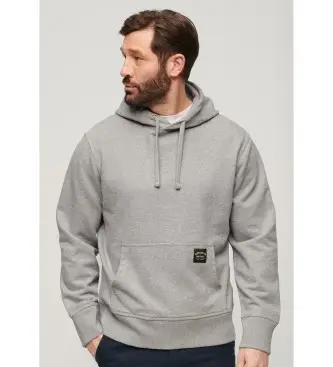 per uomo M2013078A Felpa grigia con cuciture a contrasto (M), Casual, Grigio, Cotone, Manica lunga