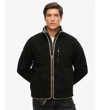 per uomo M2014140A Pile nero integrale per esterni (XXL), Casual, Poliestere