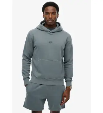 per uomo M2014442A Felpa con cappuccio Micro Logo Hood blu (L), Casual, Cotone