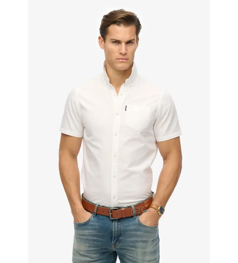 Superdry Oxford Uomo Bianco 4037471