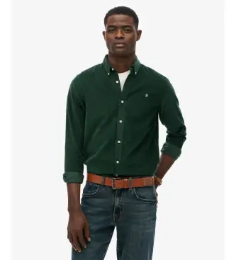per uomo M4011044A Camicia classica verde in velluto a coste (XXL), Casual, Cotone, Classico, Manica lunga Blu