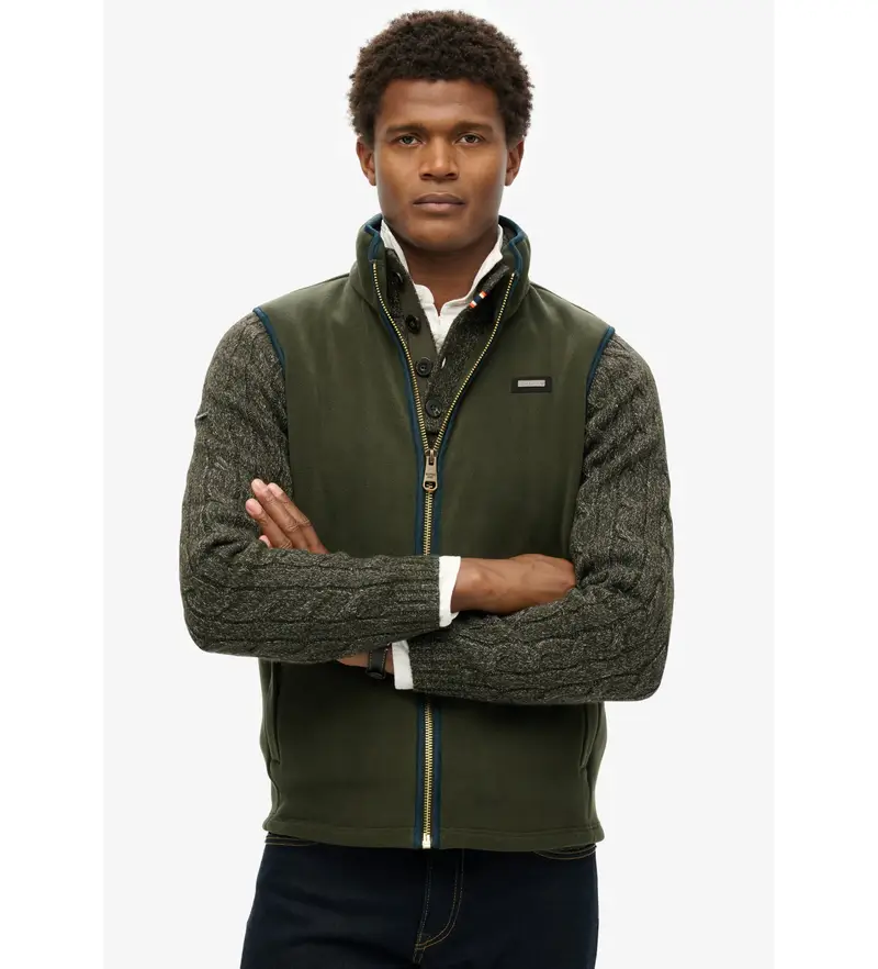 Superdry Gilet Uomo Verde 3012289