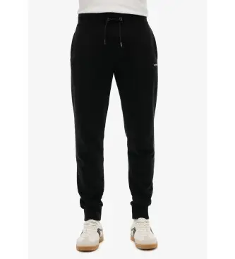 per uomo M7011419A Pantalone Jogger Plain nero (XXL), Casual, Cotone