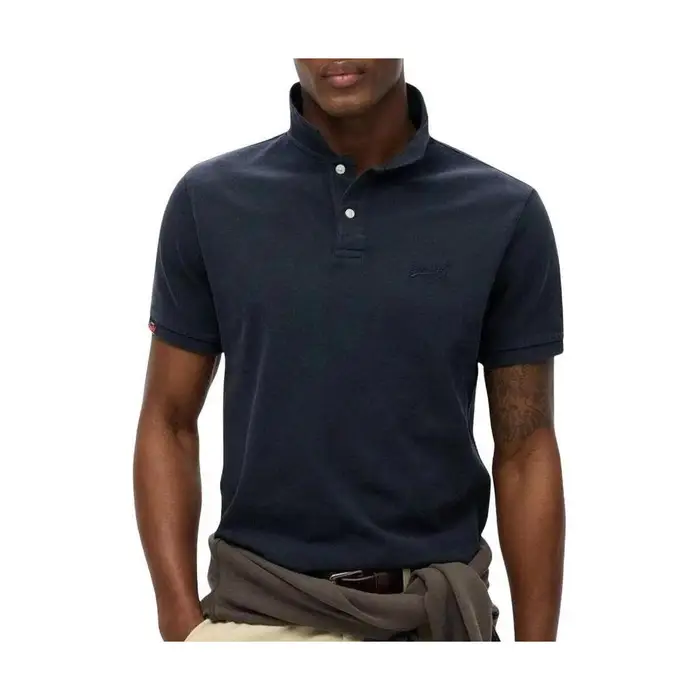 per uomo M1110439A Polo blu navy Vintage Destroy (XL), Casual, Cotone, Manica corta