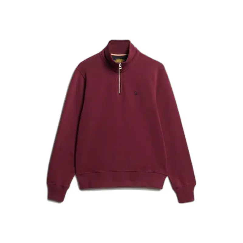 Superdry Pullover con collo a zip Preppy Violet