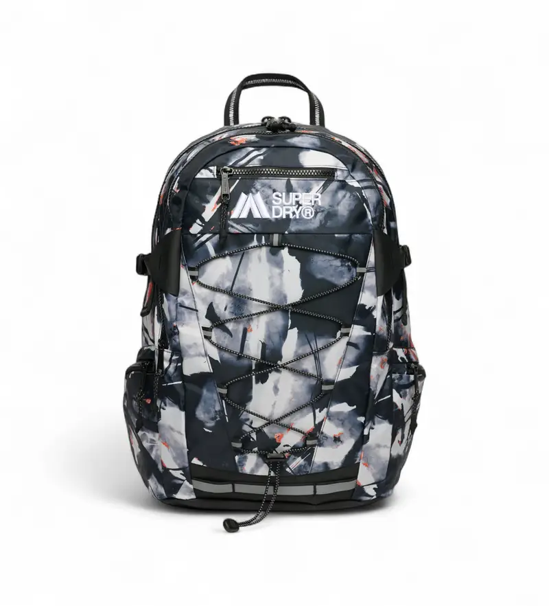 Superdry unisex W9110420A Zaino da esterno 28L blu navy (OSFA), Casual, Poliestere