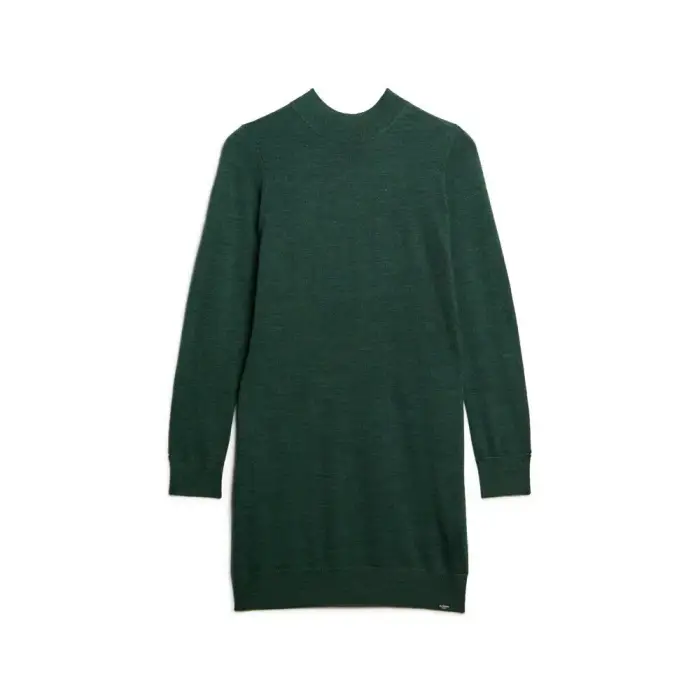 Vestito donna a maniche lunghe in merino Superdry Gris