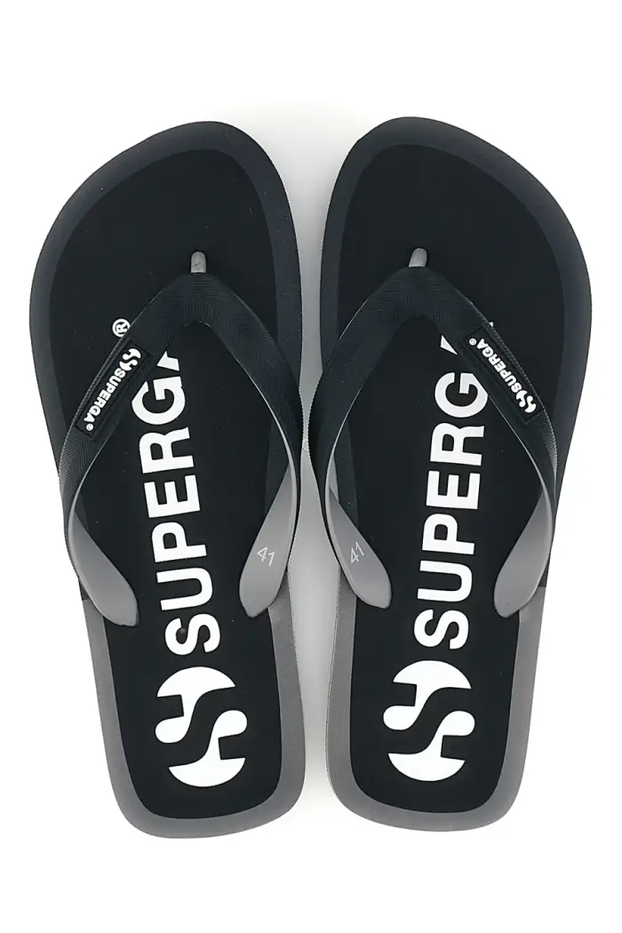 SUPERGA Infradito nere con logo S24T189 [NERO]