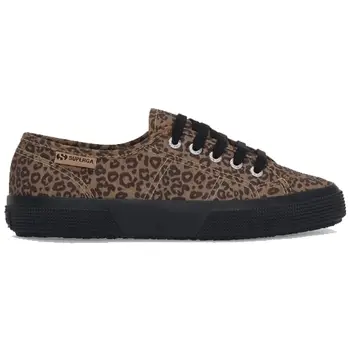 Superga Sneakers 3750 Black Leopard Pant Leggera - Black/Beige Twine - S6151HW Nero
